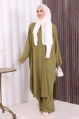 Düğmeli İkili Takım 6057 Haki thumbnail 1