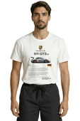 911 GT3 RS Spor Araba Baskılı Tasarım Premium Pamuk Erkek Tişört thumbnail 6
