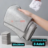 Technow  Telli Bulaşık Bezi Mutfak Banyo Bezi Kir Pas Sökücü Telli Temizlik Bezi 3 Adet thumbnail 1