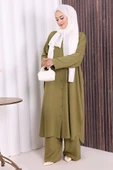 Düğmeli İkili Takım 6057 Haki thumbnail 2