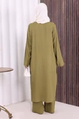 Düğmeli İkili Takım 6057 Haki thumbnail 4