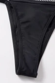 Kadın Siyah File Detaylı Özel Bikini Takımı - Modern, Konforlu ve Günlük Kombinlere Uygun thumbnail 6