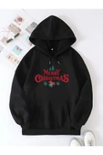 Merry Chrıstmas Sweatshirt - Hodie - Siyah thumbnail 1