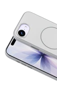 Fuchsia Apple iPhone 16E Neva Magsafe Uyumlu Kapak - Gri thumbnail 2