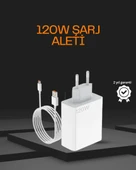 120 Watt Type C Şarj Başlığı Poco X3 X4 X5 Pro Uyumlu thumbnail 1