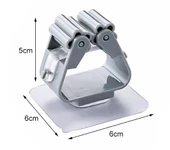 Yapışkanlı Pratik Mop Tutucu 4 Adet Beyaz thumbnail 3