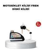 110 dB Alarmlı Disk Fren Kilidi Su Geçirmez Çelik Gövde Motosiklet Güvenlik thumbnail 1