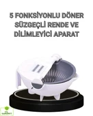 Çok Fonksiyonlu Döner Rende Süzgeç Hazneli Ergonomik Sebze Doğrayıcı thumbnail 1