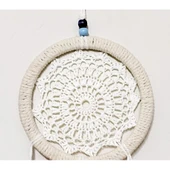 Kırmızı Kuş Tüylü Dream Catcher El Yapımı Düş Kapanı Duvar Süsü thumbnail 3