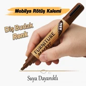 Dış Budak Renk Mobilya Rötuş Kalemi Ahşap Masa Sehpa Dolap Kalem Parke Çizik Giderici Çatlak Kapatır thumbnail 2