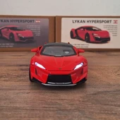 Lykan Hypersport Metal Model Araba - Kırmızı - 1:32 13CM thumbnail 4
