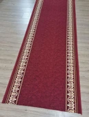 Halıcı Mustafa Varaklı Protokol Halısı Kaymaz Taban Jel Yolluk Kapı Önü Paspası 100cm Bordo thumbnail 5