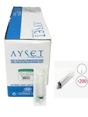 Ayset Luer Lock Kilitli İğneli Enjektör 5 ML 21G 200'lü (1 Kutu) thumbnail 1