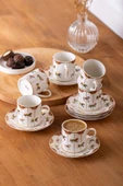 Atlıkarınca 6 Kişilik Kahve Fincan Takımı 80 ml thumbnail 1