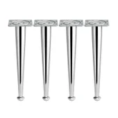 Krom 4 ADET SET 71 cm Gümüş Metal Ayak Sehpa Masa Ayağı Oynar Taban Mobilya Destek Yükseltici Modeli thumbnail 1