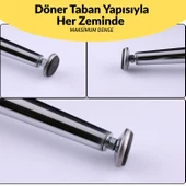 Krom 4 ADET SET 71 cm Gümüş Metal Ayak Sehpa Masa Ayağı Oynar Taban Mobilya Destek Yükseltici Modeli thumbnail 4