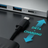 Xiaomi Hub Type C 5'i 1 arada hub, 5 tip (3 USB bağlantı noktası, 1 C tipi bağlantı noktası ve bir HDMI bağlantısı), Windows, Andorid, MacOS ve Linux... thumbnail 6