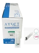 Ayset Luer Lock Kilitli İğneli Enjektör 5 ML 21G 200'lü (1 Kutu) thumbnail 2
