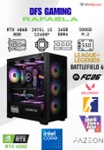 DFS Gaming RAFAELA INTEL I5 12400F-H610M-RTX 4060 8GB-16GB DDR4 RAM-500GB M.2 NVME-MASAUSTU OYUNCU BILGISAYARI thumbnail 1