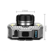 PeakStar PS-010 800 Lümen Zoomlu Şarj Göstergeli Cob LED Usb li Şarjlı Kafa Lambası thumbnail 2