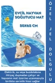 Evcil Hayvan Kolay Temizlenir Hafif Kaymaz Özel Jel Dolgulu Kedi Köpek Soğutucu Yatak Mat 50 X 65 Cm thumbnail 1