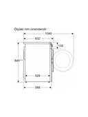 Profilo CGA25202TR A Enerji Sınıfı 10 kg 1200 Devir Çamaşır Makinesi thumbnail 5