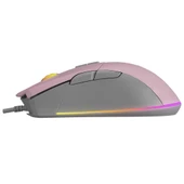Rampage SMX-R21 COMPACT Usb Pembe/Gri RGB Işıklı+Macro 7200dpi / 1000hz Gaming Oyuncu Mouse Rampage thumbnail 4