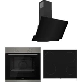 Ferre Elektrikli Siyah Cam Ankastre Set - XE61MDV / MS261 / D063 thumbnail 1