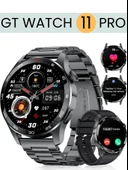 GT Watch 11 PRO Erkek Klasik Akıllı Saat AMOLED Sesli Görüşme NFC Android iPhone Huawei Uyumlu 8,9,10 thumbnail 1