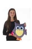 Baykuş Figürlü Peluş Yumuşak Yastık 35 Cm Hediyelik Oyuncak thumbnail 2