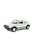 Volkswagen Golf GTi MK1 Klasik Araba 1:34 Ölçek Model Açılış Kapıları Lisanslı Ürün Beyaz thumbnail 1
