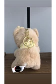 Sevimli Şapkalı Atkılı Ayıcık Peluş Oyuncak Anahtarlık Hediyelik Uyku Arkadaşı 15 Cm thumbnail 2