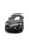 Siyah Çek Bırak Porsche 911 Gt2 Rs Oyuncak Araba thumbnail 3