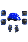 Çocuk Scooter Bisiklet Kaykay Paten Kaskı ve 6 Parça Dizlik Dirseklik Koruma Seti Kaskseti thumbnail 1