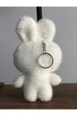 Sevimli Tavşan Peluş Oyuncak Pofidik Anahtarlık Uyku Arkadaşı Hediyelik 12 CM thumbnail 2