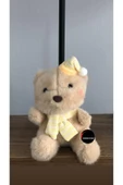Sevimli Şapkalı Atkılı Ayıcık Peluş Oyuncak Anahtarlık Hediyelik Uyku Arkadaşı 15 Cm thumbnail 1