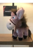 Sevimli Eşek Peluş Oyuncak Gülen Şaşkın Hediyelik Oyuncak Anahtarlık Uyku Arkadaşı 15 cm thumbnail 1
