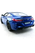 BMW M8 Diecast Çek Bırak Model Araba 1:34 Ölçek Mavi thumbnail 3