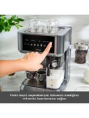Karaca Mycaffe Barista S10 Entegre Süt Hazneli Otomatik Espresso Latte ve Cappuccino Mak. Galaxygrey thumbnail 8