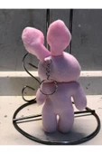 Sevimli Tavşan Peluş Oyuncak Anahtarlık Uyku Arkadaşı Hediyelik 12 CM thumbnail 2