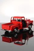 1955 Chevrolet Stepside Kırmızı Kamyonet Çek Bırak Metal Model Oyuncak Araba 12 Cm thumbnail 2