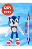 Sonic Peluş Oyuncak 80 Cm Dev Boy En Büyük Boy Hediyelik Uyku Arkadaşı thumbnail 3