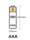 Type-C Şarjlı 800mWh 1.5V Şarj Edilebilir 2'li AAA İnce Pil - lityum iyon Batarya thumbnail 4