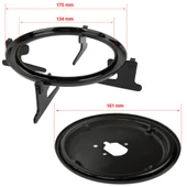 LG Cam Ocak ile Uyumlu 4'Lü Izgara Seti, Izgara, Izgara Tabağı, Cezvelik thumbnail 5