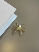 Örümcek Broş - Altın thumbnail 2