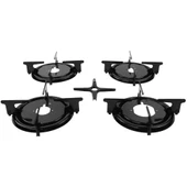 LG Cam Ocak ile Uyumlu 4'Lü Izgara Seti, Izgara, Izgara Tabağı, Cezvelik thumbnail 3