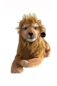 Peluş Aslan Oyuncak Gerçek Bakış Hediyelik Uyku Arkadaşı 55 Cm thumbnail 1