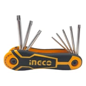 Ingco HHK14083 8 Parça Çakı Tip Torx Allen Anahtar Takımı (T9,T10,T15,T20,T25,T27,T30,T40) thumbnail 1