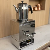 Han Çelik Tek Demlikli Endüstriyel Elektrikli Çay Kazanı - Demlik Hediyeli thumbnail 2