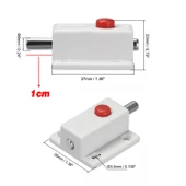 Düğmeli Yaylı Kapı Mobilya Dolap Kilidi Plastik 1 Adet Kapı Tutucu Stoper Sabitleme Kilitleme Aparat thumbnail 4